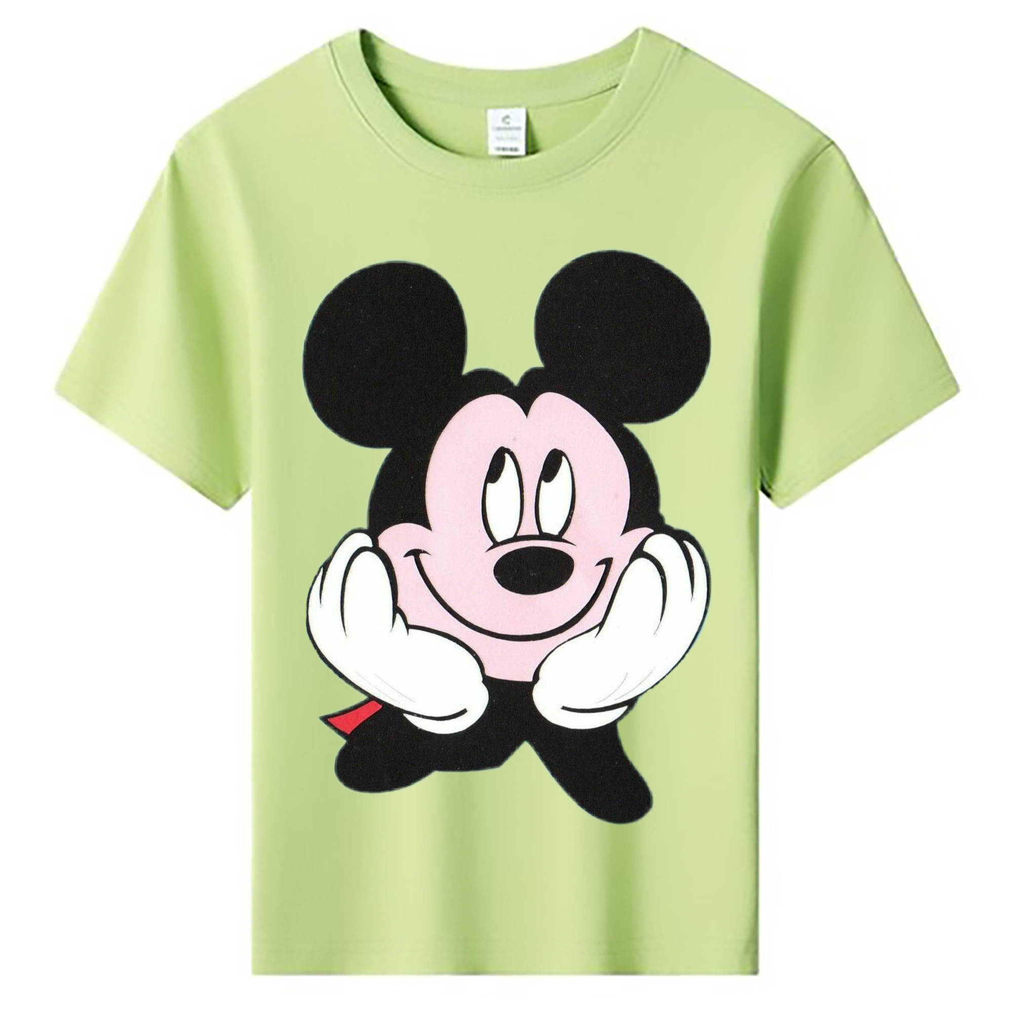 ミッキーマウス Mickey Mouse 綿100％キッズTシャツ（フロントプリント）